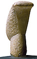 Reconstruction of a marble Cycladic Figure of the Spedos group, Vinzenz Brinkmann, Synthetic marble, natural pigments in egg tempera